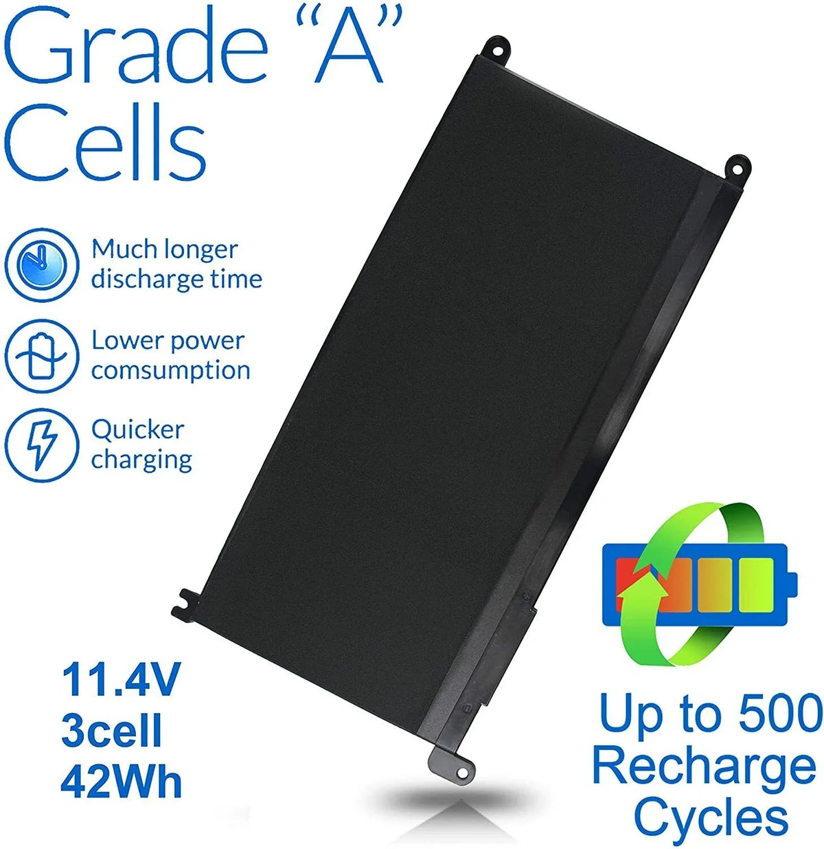 5368 7368 5x 15 5568 7569 Dell 13 7579 FC92N For 5567 Battery Inspiron WDX0R