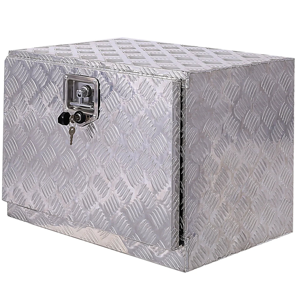 Tool inches Jarbalai Lock Box Box, Silver Trailer Storage Box, Bed 24 Keys, Pickup w/ Underbody Tool Storage Organizer, Truck Box, Aluminum RV Tool Outdoor