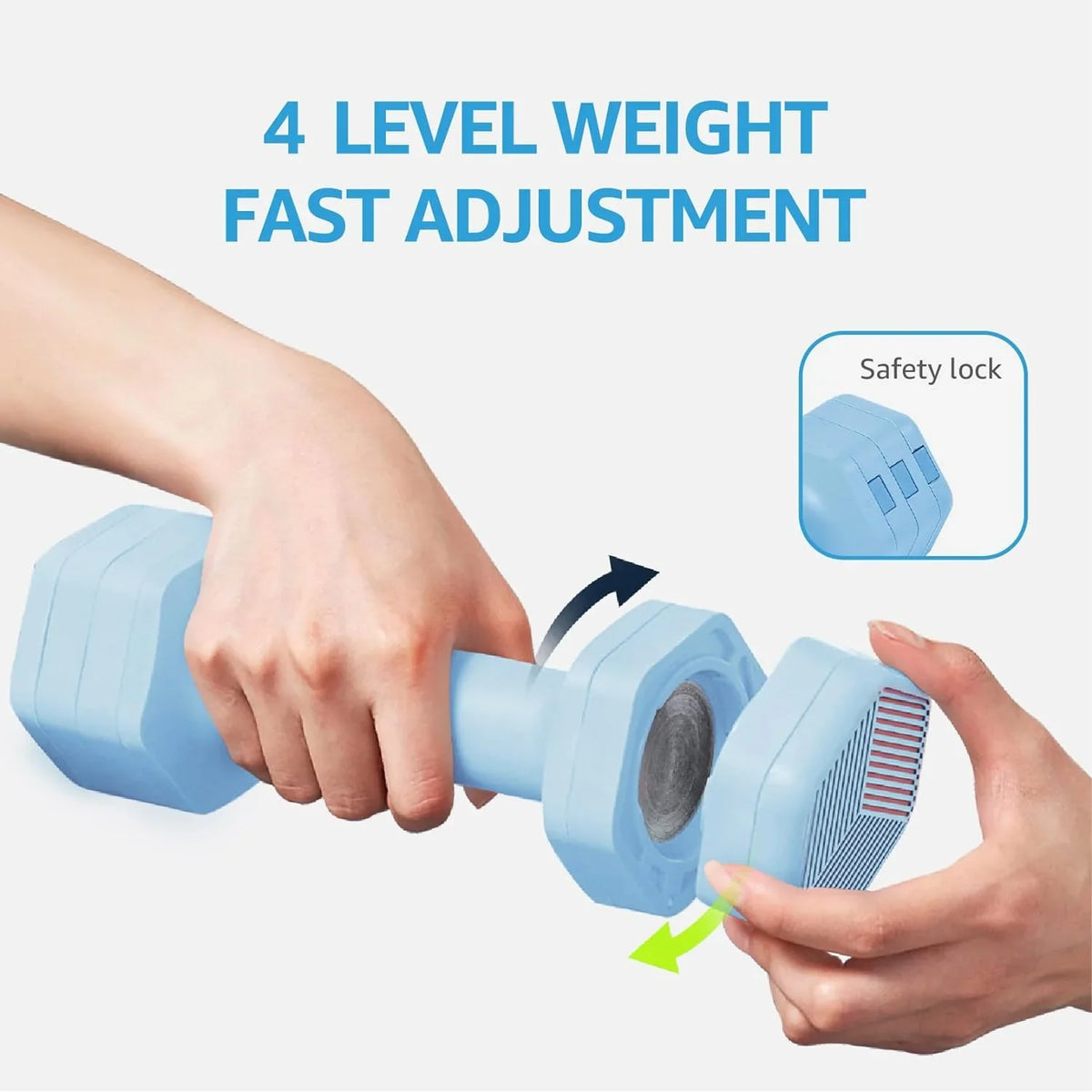 Training Weight 10lb Dumbbells Each) Strength Set- (2-5lb Home 3 Equipment Weights Women, Pair 8lb Colors for Gym A for Set 4lb Adjustable Free Workouts 6lb Men,Teens