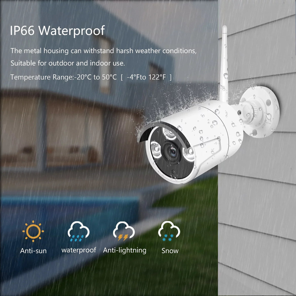 8CH NVR with Remote 1080P Outdoor Motion Hard Night IP Alert, Drive 1080P No Vision, Indoor App Smart 8PCS Access, 1080P 8Channel Cameras System, Wireless Camera CCTV + Tuya 2.0MP
