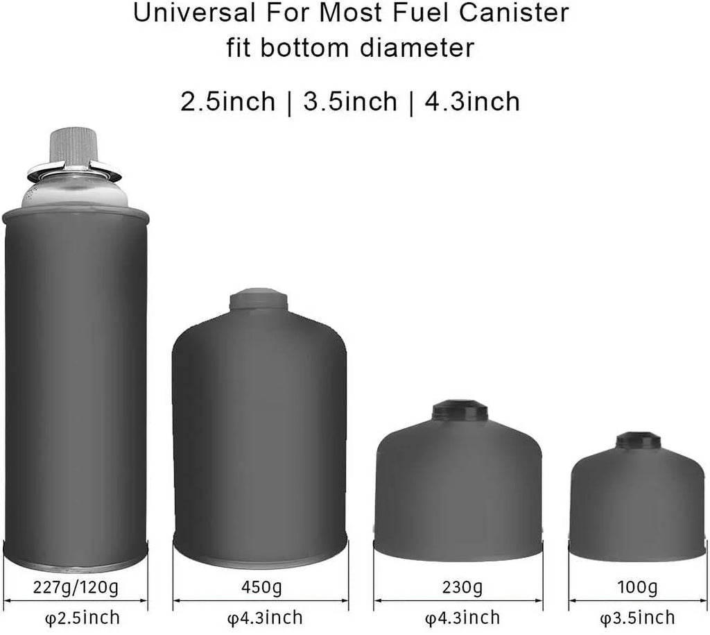 Bracket, Cylinder Caudblor Compact Universal Canister Tank Footrest Tripod Can Outdoor Stand, Stove for Butane Plastic Folding Stoves, for Cartridge Stabilizer Gas Fuel Camping Upgrade Hiking Holder,
