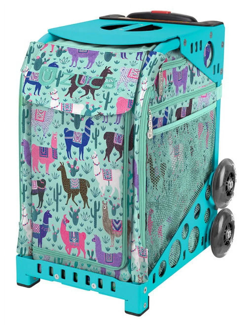 with Frame) Rama Utility Mini Large 1 - and Pouches Sport (Turquoise Llama Bag 2 Zuca 18"