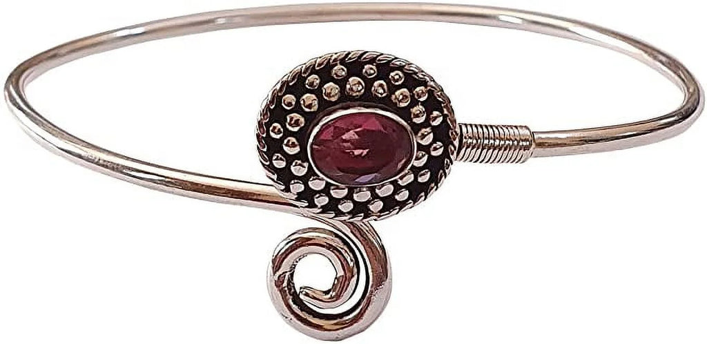 Silver Fashion Boho Tourmaline Jewelry Designer Modern Party Natural Design Bohemian Bracelet, Cuff Bracelet Plated Women, Gemstone Tribal Pink for Handmade