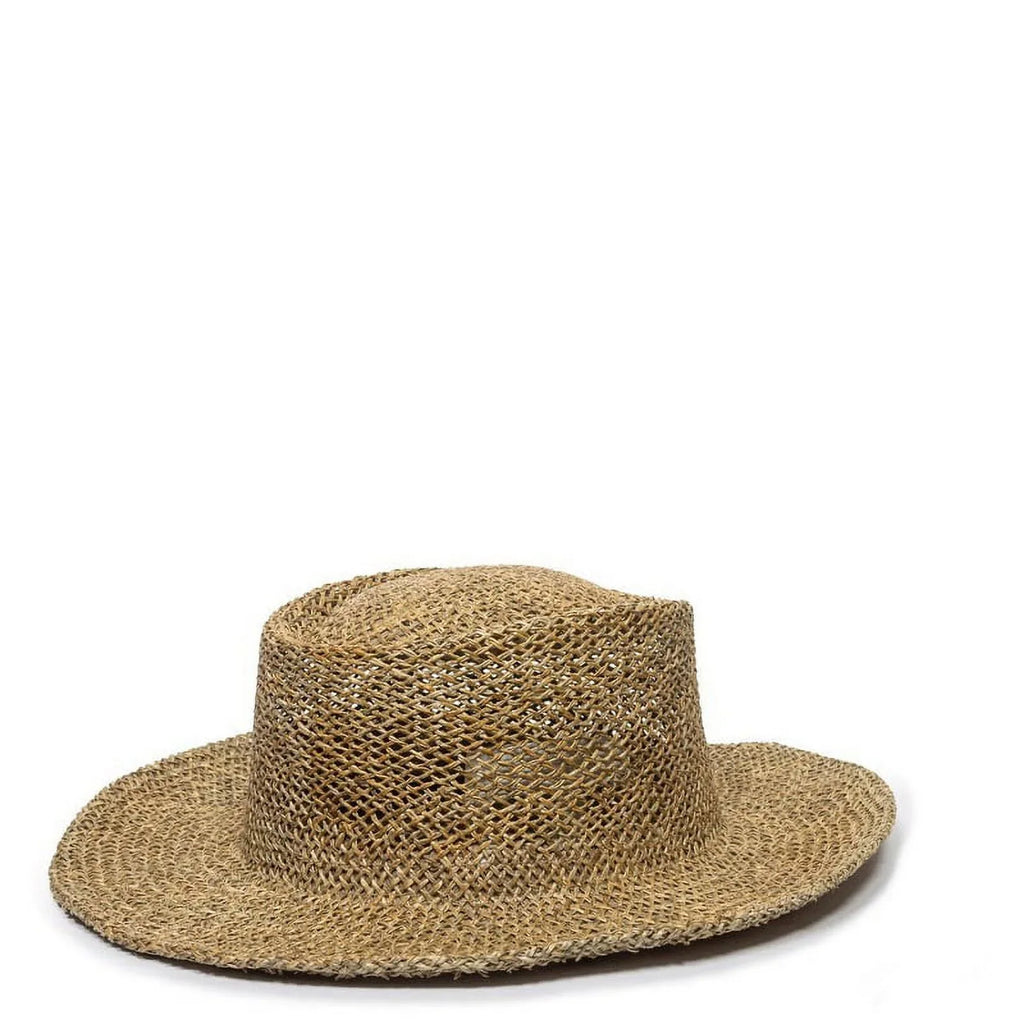 Gambler Straw Cap Hat-Natural Outdoor STW-100