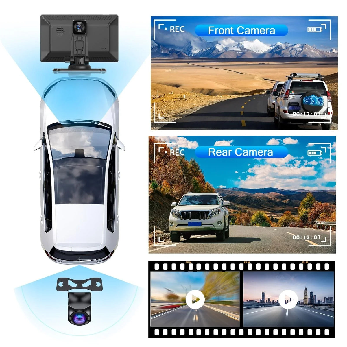 Carplay Camera Play DVR, Touch Car 2.5K Apple Receiver, Screen Navigation, Audio Stereo, Car Mate Cam,1080p Drive Carplay Car Player Inch Multimedia Dash Wireless Radio Backup 9