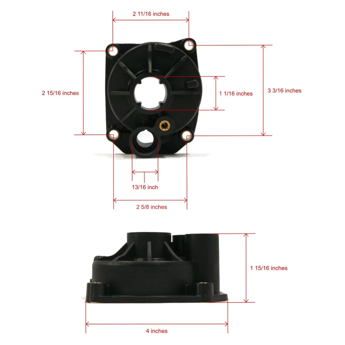 Impeller, ROP Shop Kit Pump The Evinrude Outboard E65WMLETD 1993 Water For | 65 HP Boat Housing