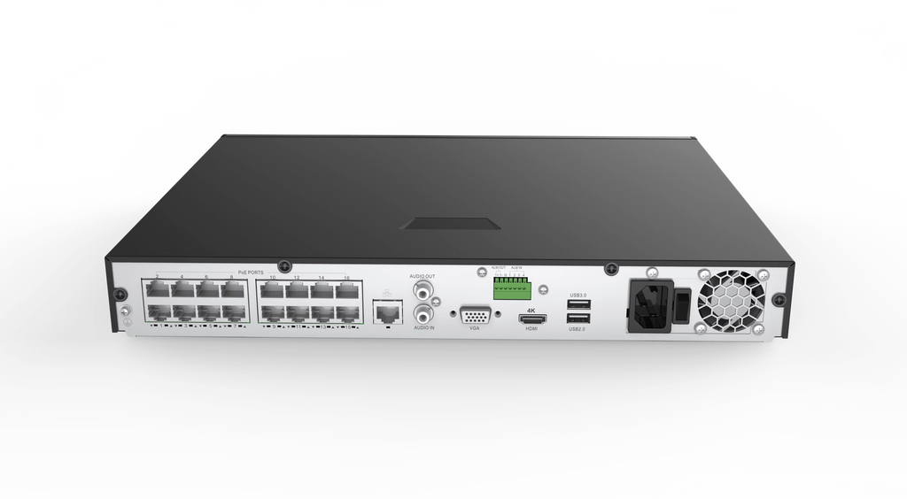 x NVR Revo Channel System Cameras 16 3TB America with 4 HD 8 Surveillance RU162B8G-3T Ultra Megapixel