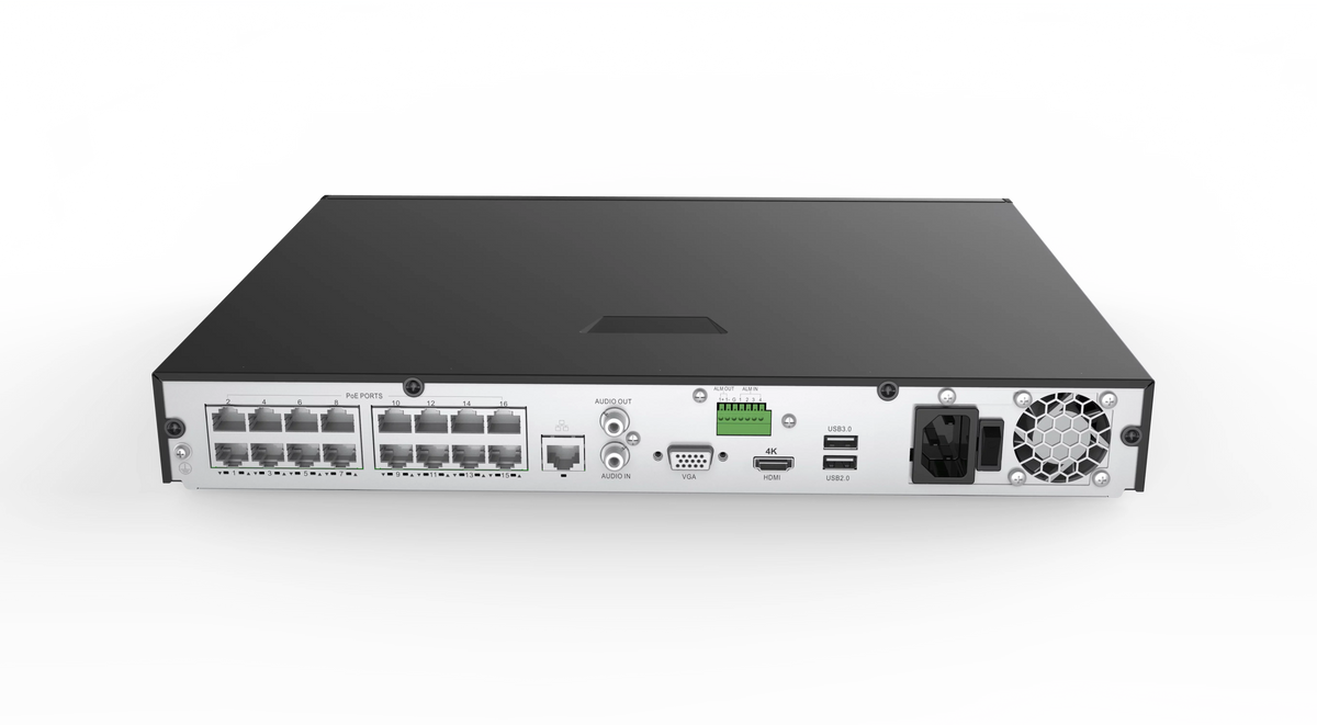 x NVR Revo Channel System Cameras 16 3TB America with 4 HD 8 Surveillance RU162B8G-3T Ultra Megapixel