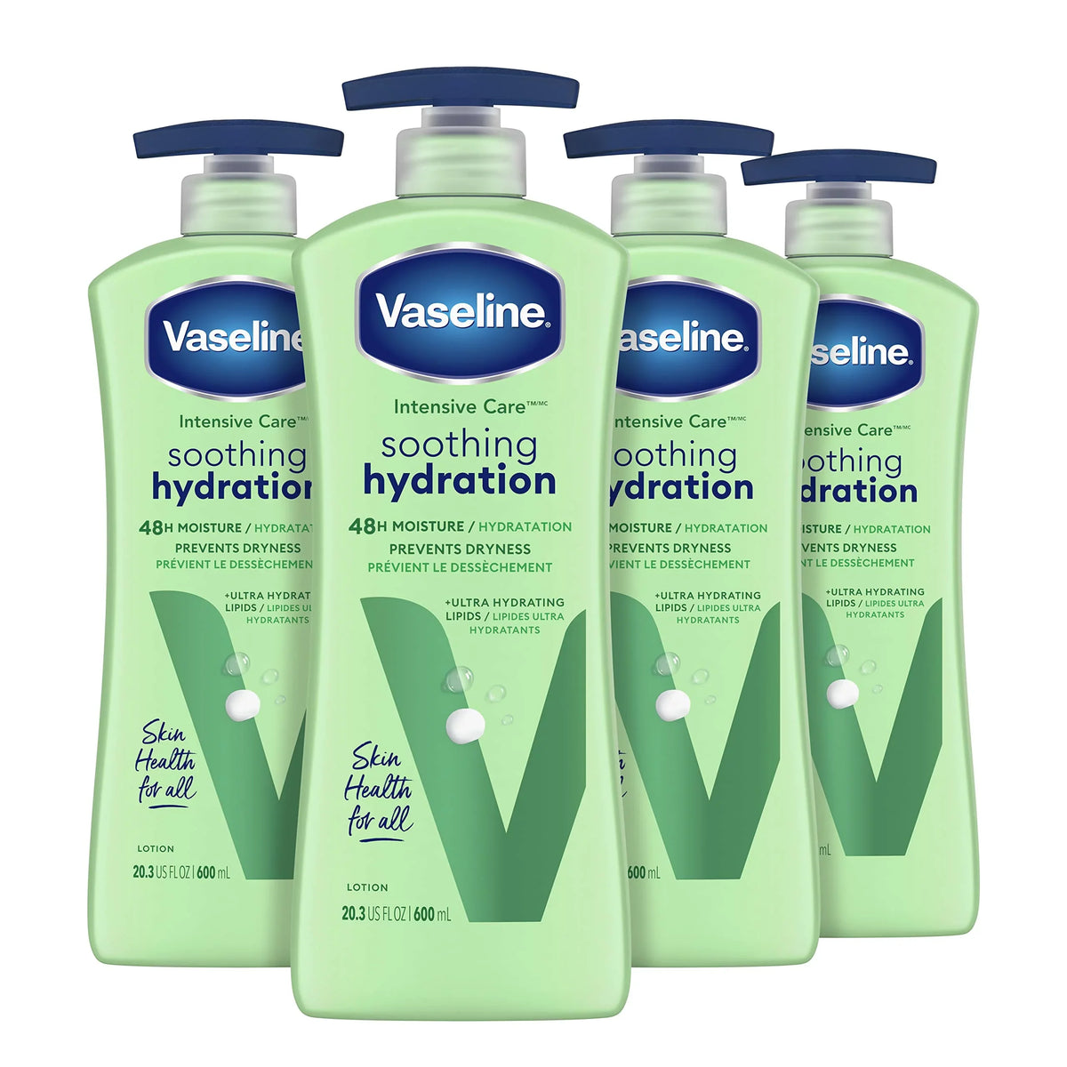 Care Body 4 With Lipids Hydration Extract 20.3 Aloe Ultra-Hydrating + Dry Vera Intensive Aloe Skin Oz. Lotion Ct Vaseline 1% Soothing For