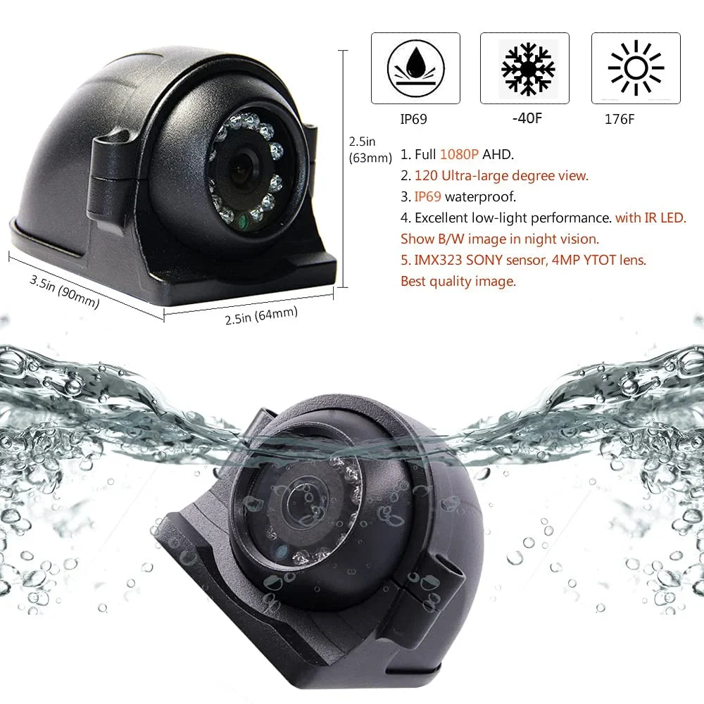Car MDVR Video for JOINLGO View Bus 4G Vehicle Rear Van Phone RV DVR 4CH Kit View on HDD Mobile 2.0MP IR 4pcs Truck Side Monitor Live Camera inch Recorder 1080P PC GPS 7 Remote WiFi