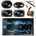 BT 6x8" 50' Receiver 2DIN Car SPKR(Pair) Pyle SPKR(Pair), 250W License Enrock Wire & with SPKR Car View Pioneer KWV140BT Stereo Camera, Rear 4x6 16G Mount 2-Way JVC 200W 2-Way Pioneer Color Plate