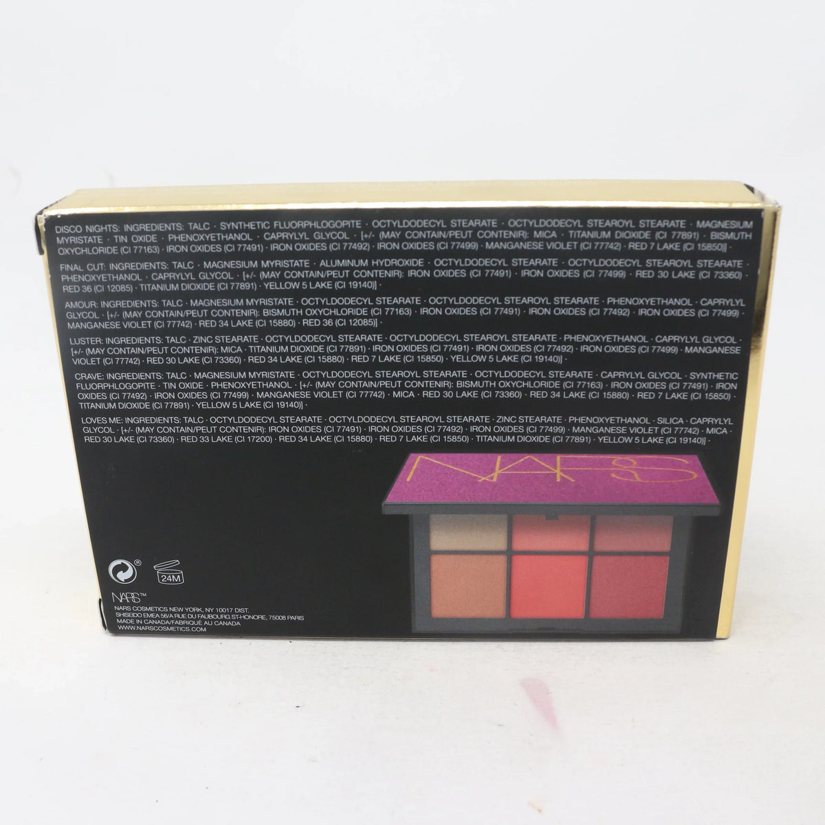 54 Palette Studio Lover Nars New Cheek With Free / Box