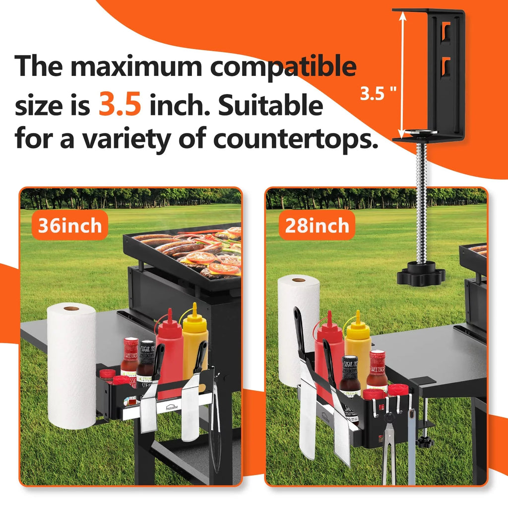 Designed for Caddy for for Grilling BBQ 28"/36" Blackstone Storage Griddle Char-Broil Griddle Utensils Container Griddles