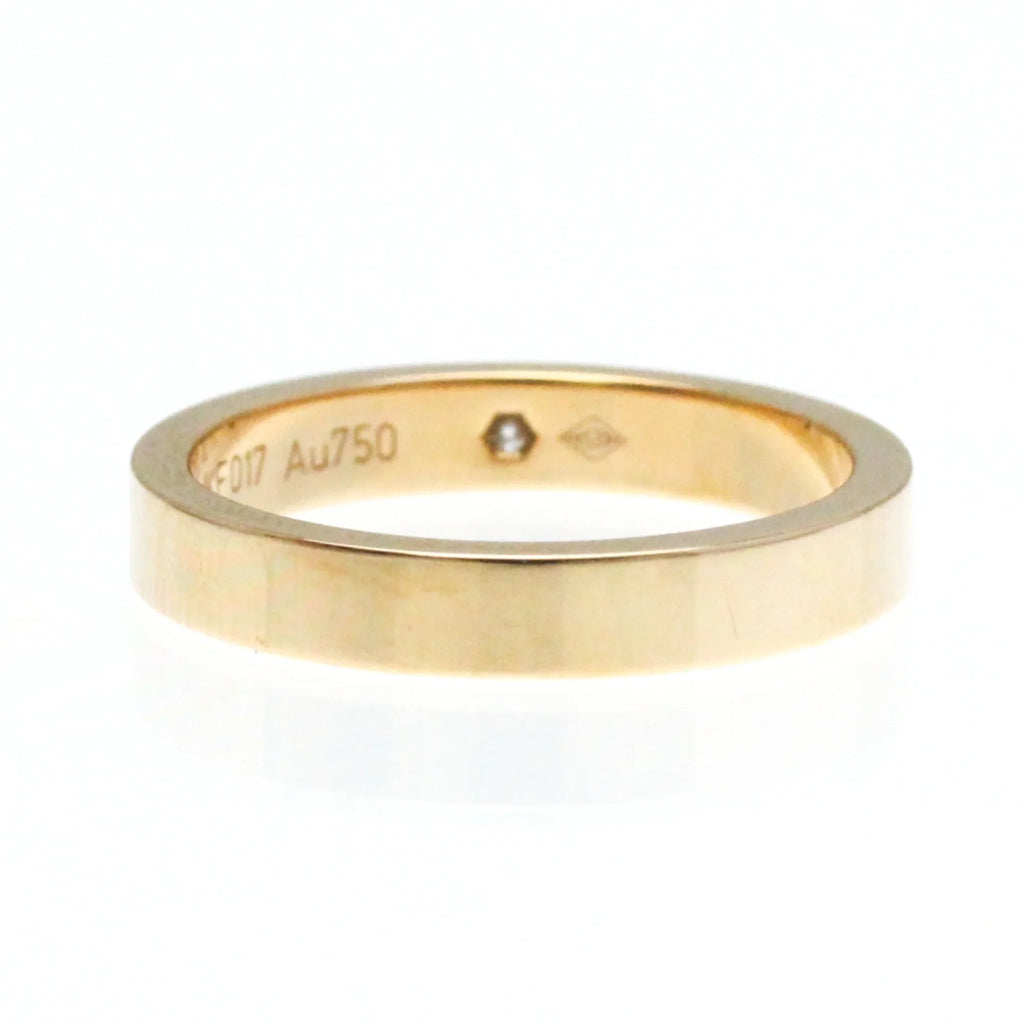 Pink Ring Gold Cartier Gold (18K) Ring Diamond Pink Band Engraved (Good) Fashion Pre-Owned