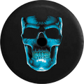 Glowing for Wrangler Cracked Almost 2018 Jeep Tire 32 Blue JL Cover Grinning 3D Backup Spare RV Inch Skull 2019 Camera