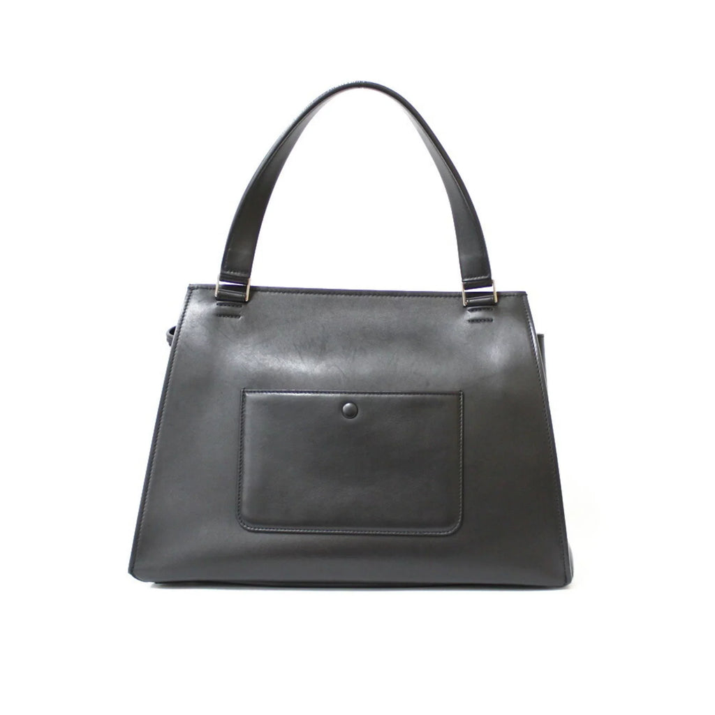 Leather Women's Yellow Overseas Edge Black CELINE Pre-Owned Celine Large (Fair) Handbag
