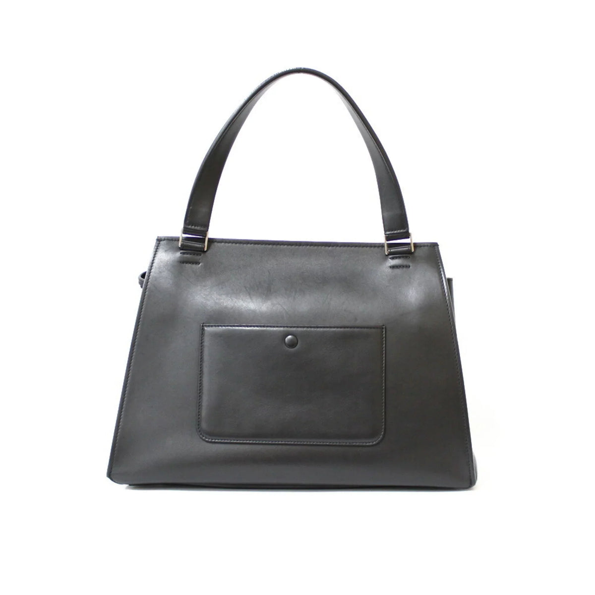 Leather Women's Yellow Overseas Edge Black CELINE Pre-Owned Celine Large (Fair) Handbag