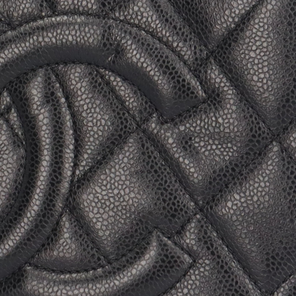 Shoulder Caviar Bag BRB10010000013230 Black Matelasse Pre-Owned A67294 (Good) Skin CHANEL Chain Cocomark Women's