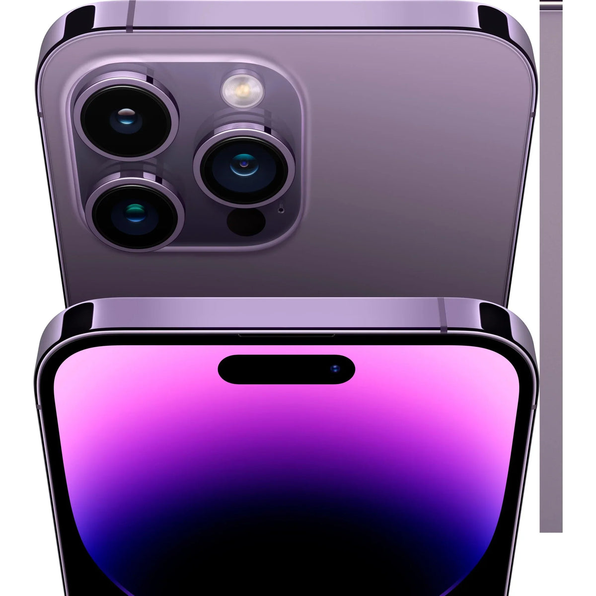 Apple Smartphone 256GB - CDMA Pre-Owned Refurbished-Good / Unlocked Purple 14 Deep GSM iPhone Max Pro