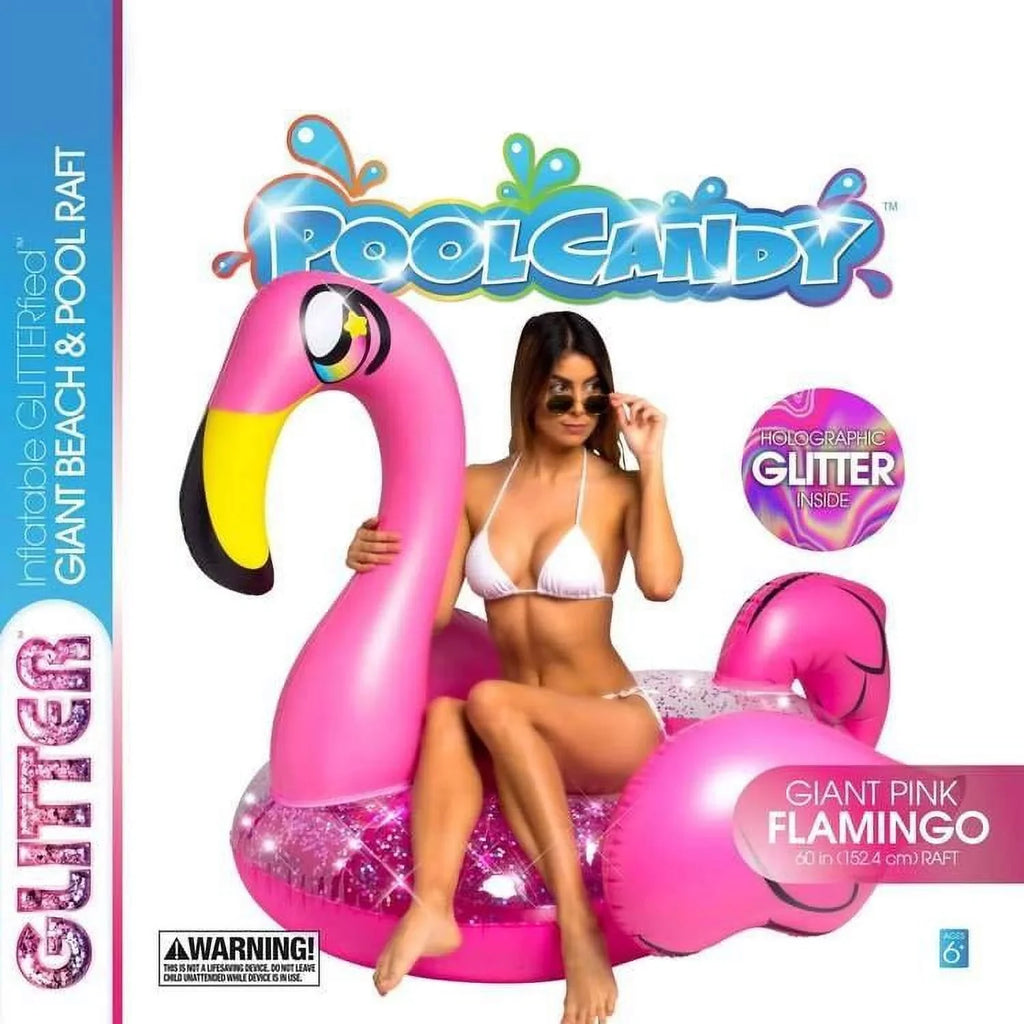 PoolCandy Float Flamingo Gigantic Glitter PC1810GF Pool