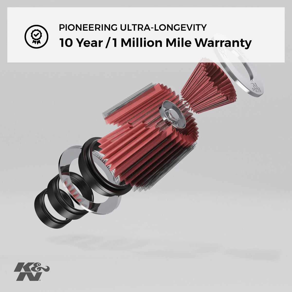 mm/76 Air Universal 5.5 mm) in Base; in Flange Top Filter: 4.75 ID; (152 in in/3.5 mm) 3 6 Round Clamp-On (140 Height; RG-1001BL (121 in/4 Tapered; mm/89 in mm) mm) K&N (102