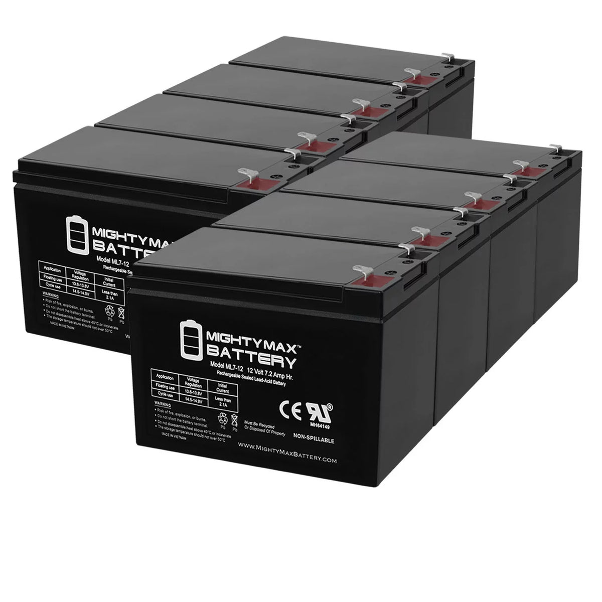 Marcum Battery 2.0 Pack Combo - 12V Troller Replaces 8 Showdown 7Ah