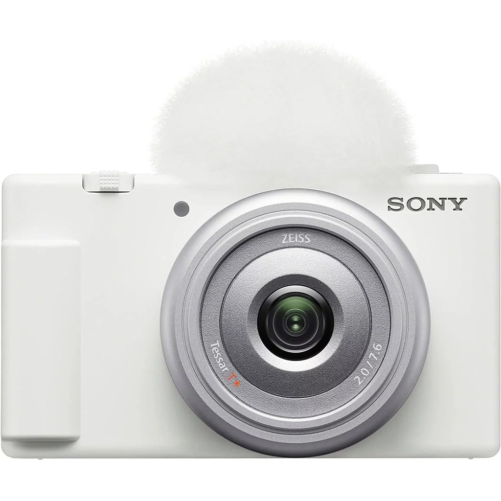 Video Content ZV-1F Vloggers & for Vlog Creators Sony and 20.1MP with 4K Bundle ZV-1F/W White Camera