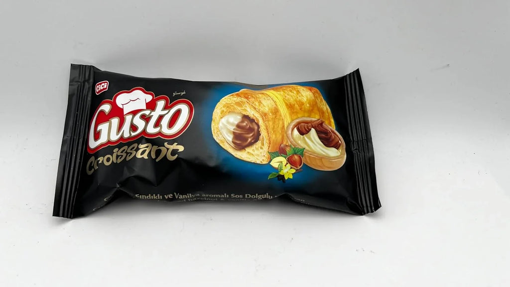 Soft On Gusto Croissant Breakfast And Croissant (Pack Go Cream With Of Snack Individually Chocolate The Vanilla Pastry, 20) Hazelnut Wrapped Filling,