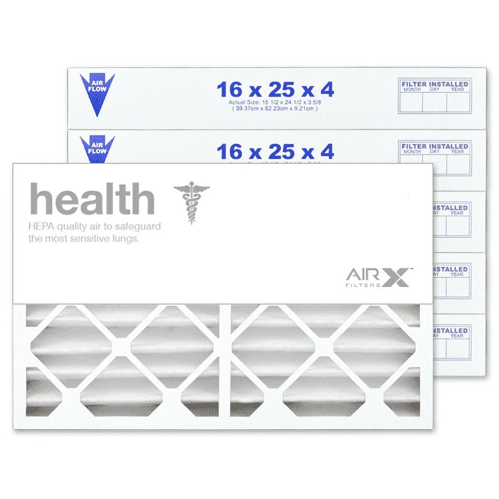Filter in Air Made USA Filters 6-Pack, Furnace 16x25x4 AC MERV AIRx Health the HVAC Pleated 13 Filter, Air