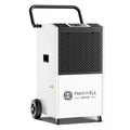 170 Sq Large Damage Ideal for Commercial Unit Site, with Basements, Drain Defrost, and Starting Pints Moiswell Hose Auto up to for Pump 7,500 Dehumidifier Water Spaces - Ft - Memory Industrial