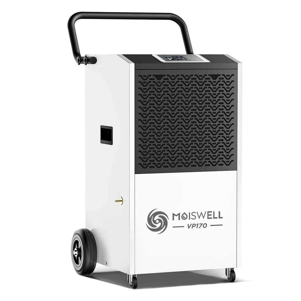 170 Sq Large Damage Ideal for Commercial Unit Site, with Basements, Drain Defrost, and Starting Pints Moiswell Hose Auto up to for Pump 7,500 Dehumidifier Water Spaces - Ft - Memory Industrial