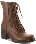 Tan 9.5W Lace-Up Sun Sloanie Stone Booties Hiker