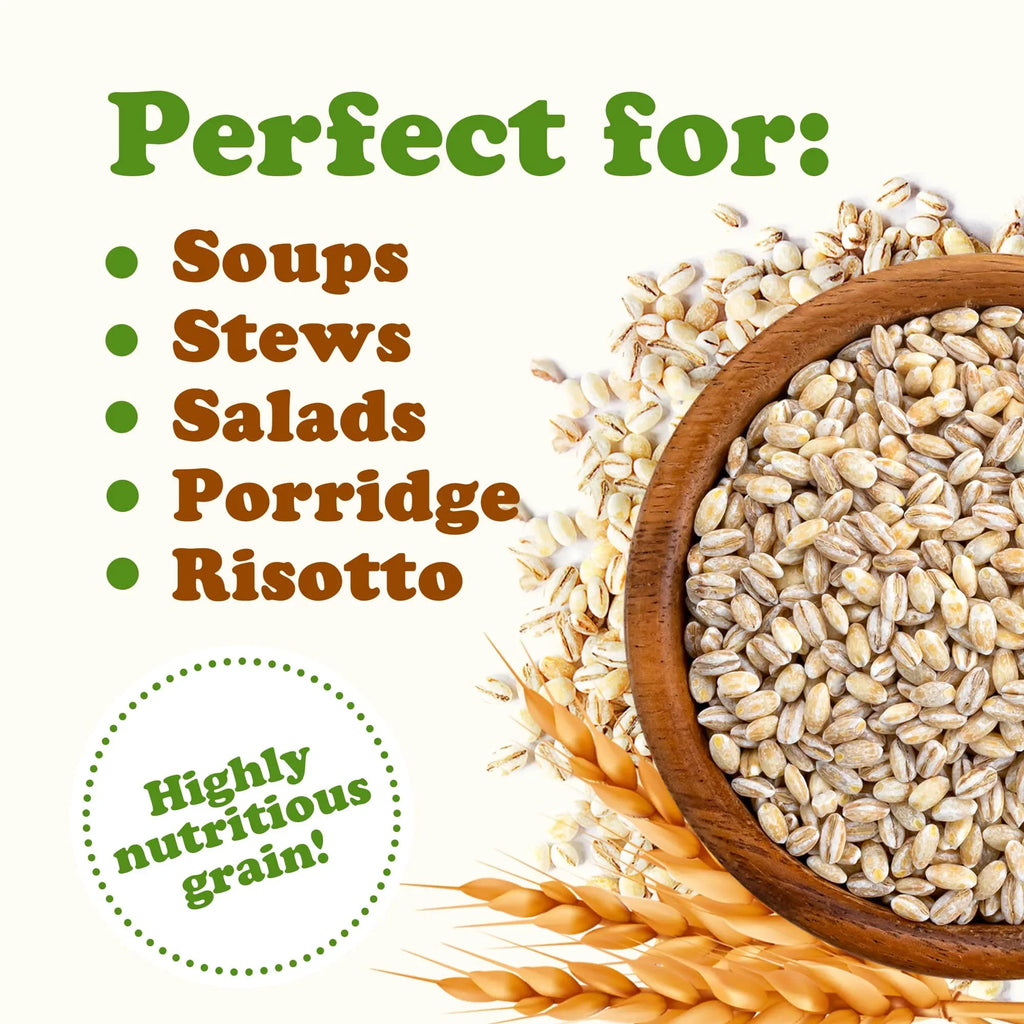by Live Pearled to Kosher, Food Vegan, — 25 Pounds Barley, Raw —