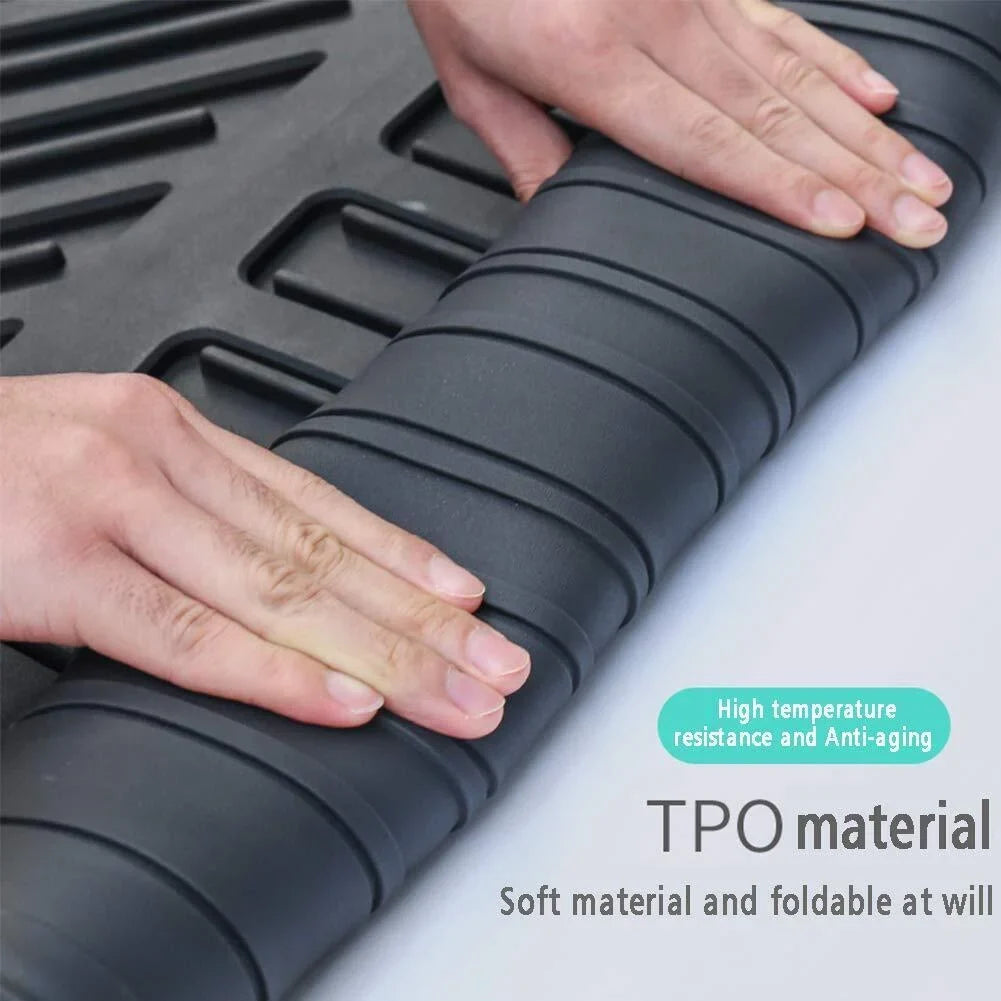 2019-2023 Waterproof Custom for Cherokee TPO Carpets Trunk Liner Jeep Mats Cargo