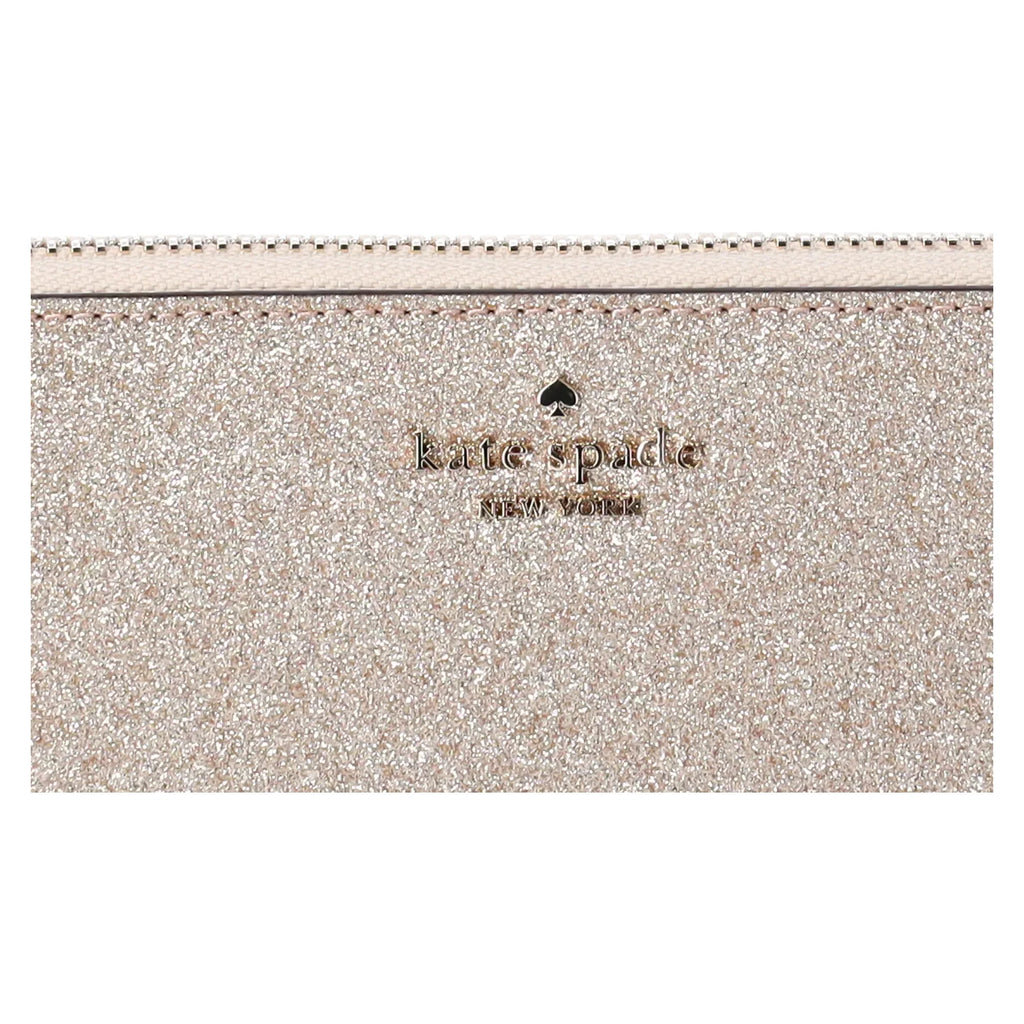 Wallet Zip Top Gold Kate Glitter Spade Large Tote Holiday + Shoulder Bag Glimmer