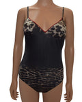 Piece Swimsuit One La 6 Padded Leopard Brown Perla Underwire