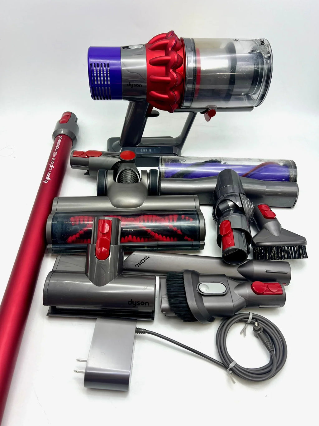 Motorhead V10 244393-01 Cyclone PURPLE/RED Pre-Owned (Fair) Stick Vacuum Dyson - Cordless