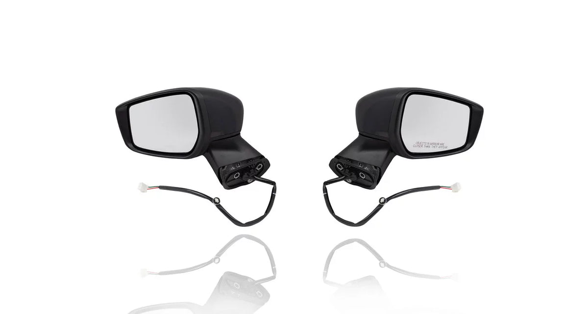Side Pair, Non-Heated, - 15-19 Note-S/S Camera For/Fit Cover, Right Door Nissan - Driver Passenger View BEST Mirror + ,With Set Without Primed 963029MB0A 963019MB0A, Left INC. Plus/SL/SV Versa PACIFIC
