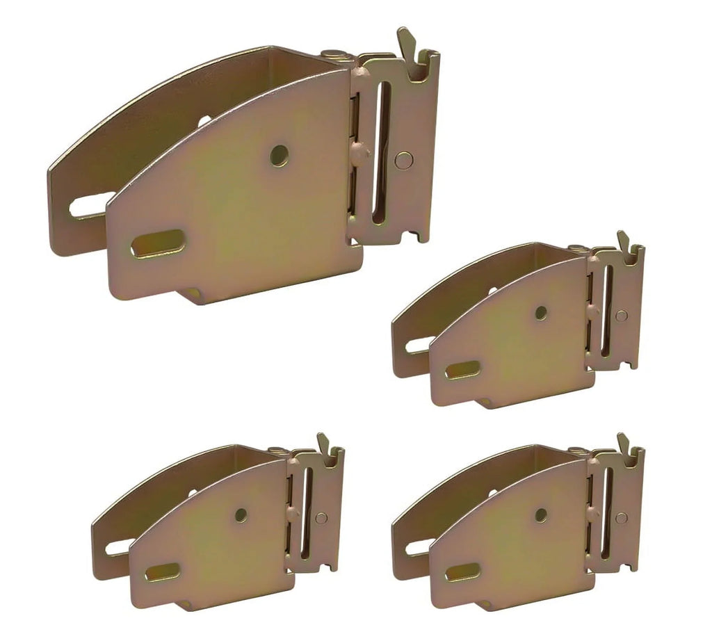 Shelf & - Wood for Bracket - E-Track Fitting Brackets Pack) Truck, E-Track Rotating Enclosed Accessories w/ Rail Track Cargo, Beams E Van Trailer, Beam Hinge (4 Socket & Wood 2x6 in 2x4 System