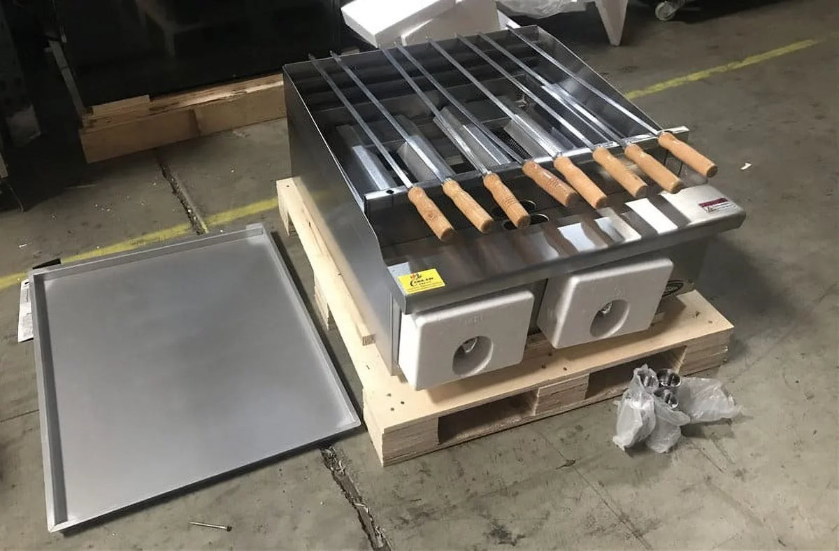kabab shish broiler NSF 24 SSK24 Natural gas/Propane ins