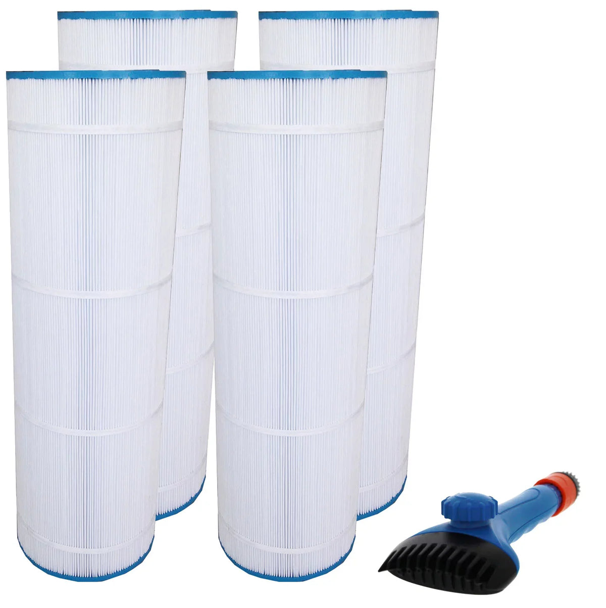 Hayward sq Filter Filter Tier1 with 4-pk Pleated Tier1 Brush Cleaner Replacement | for CX1750RE, and Pool Cartridge More Media FC-1294, Fabric Spa Filter & ft | PA175 175 C1900RE, Wand