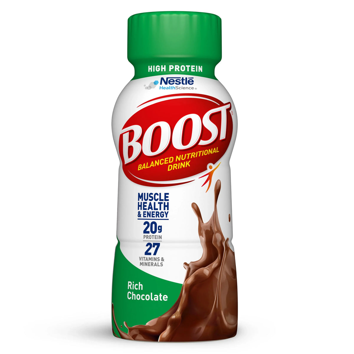 Count Rich Protein, - Protein Chocolate, (2 BOOST Packs) 20g 12 Nutritional Drink, 24 High