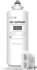 Waterdrop Osmosis System, 2-year Reduce WD-G2P600-RO WD-G2P600-W PFAS Replacement for Filter, Lifetime, Reverse