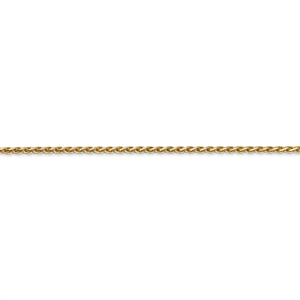 for Diamond for 14kt Gold Chain Bracelet; Wheat Women Chain Teens; Men Cut Adults 1.9mm Parisian Yellow and and Real