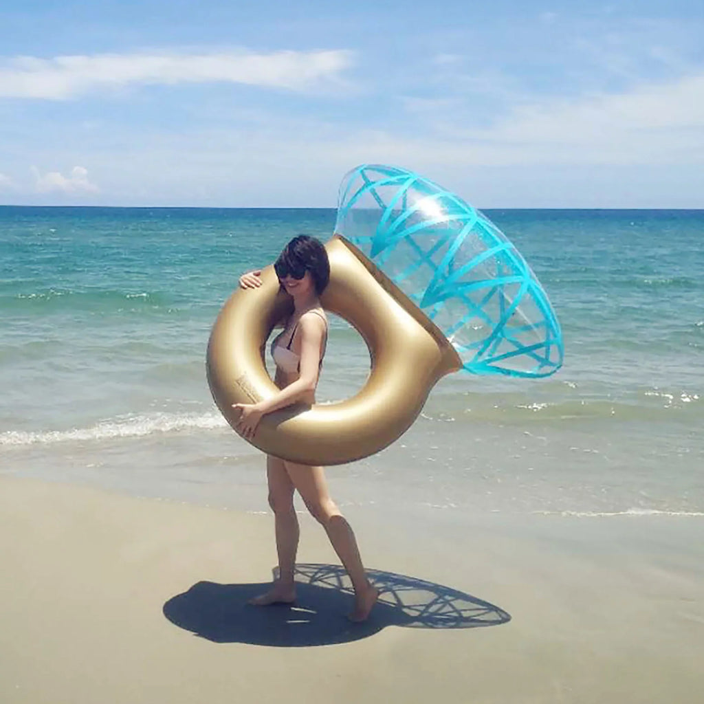 Pool Adults Swimming Diamond Bride Accessories Raft Yejaeka Float Ring,