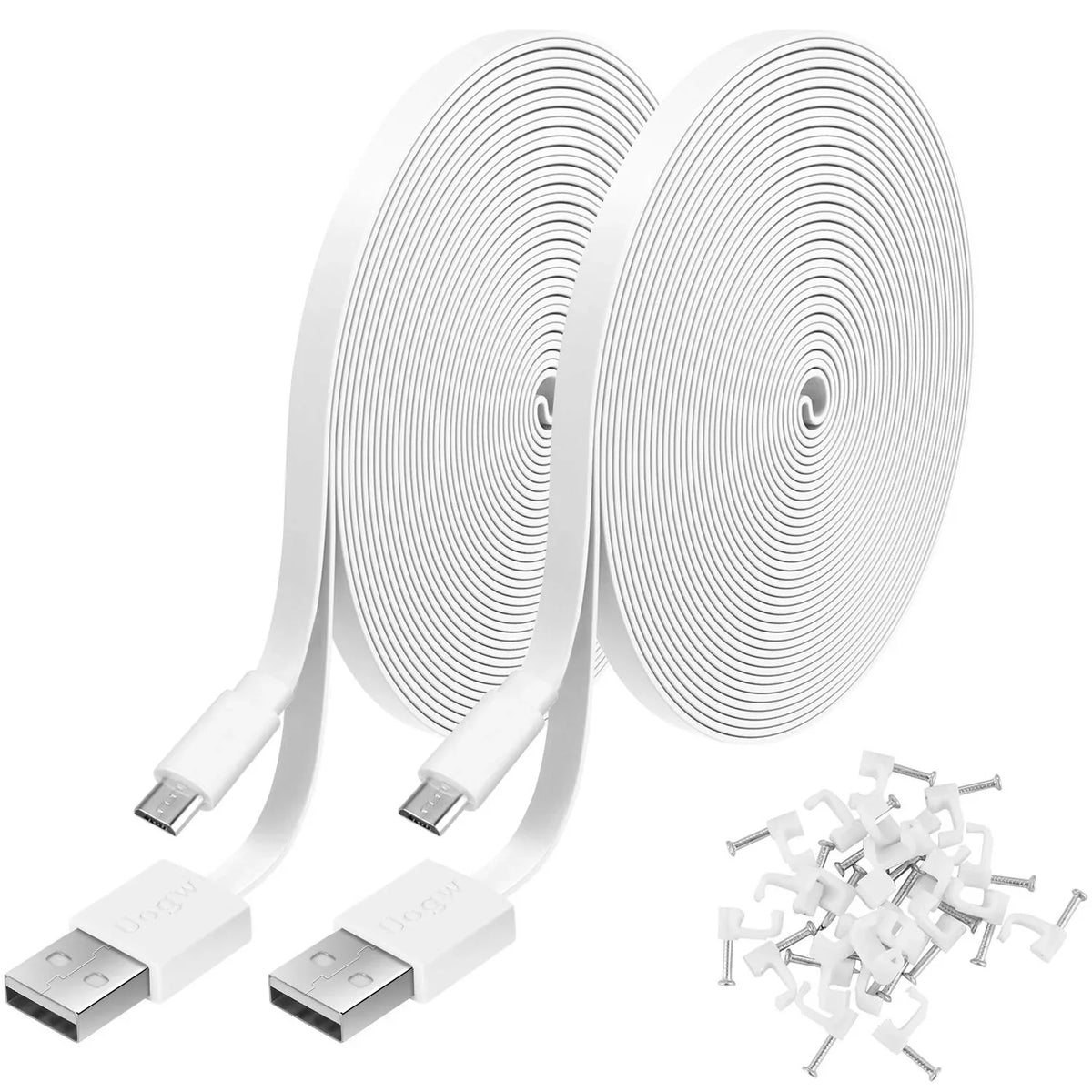 Extension Camera USB Cable ro Wyze Yi to Power v3,Blink,USB Home Durable with 20FT Compatible 2 Charging Pack