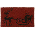 Christmas x The Red 18 Rubber-Cal Mat, 30-Inch Nose Rudolph Reindeer Holiday