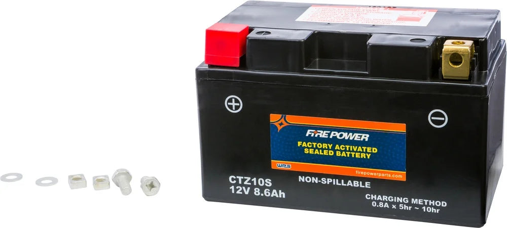 Fire Factory Yamaha With Compatible Sealed YZF-R6 Activated 2006-2017 Power CTZ10S Battery