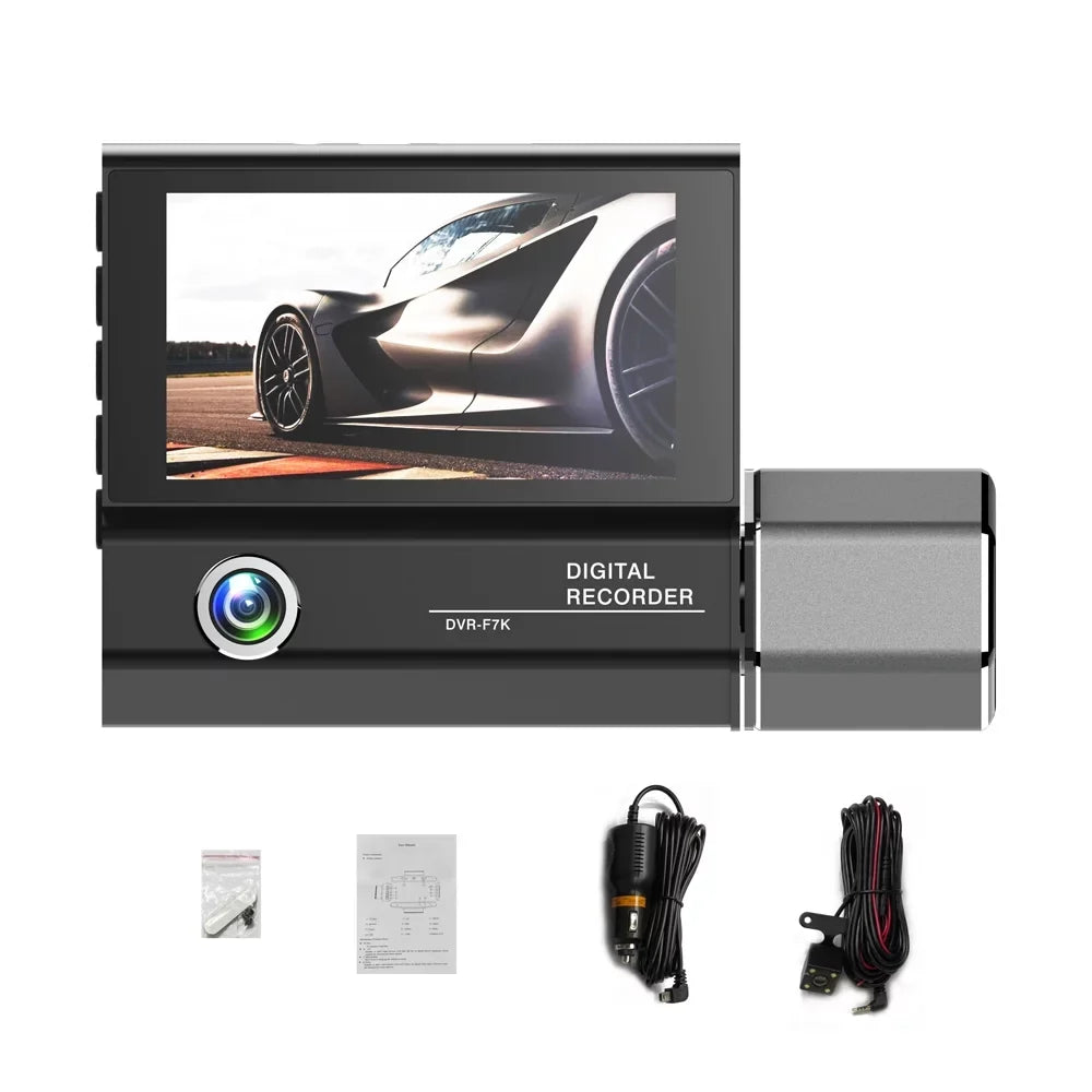 Auto Arealer Recorder Rearview Dash Cam Clear Mirror Car Driving Video 4in Safety 3 Car Car Recorder Recording Cameras