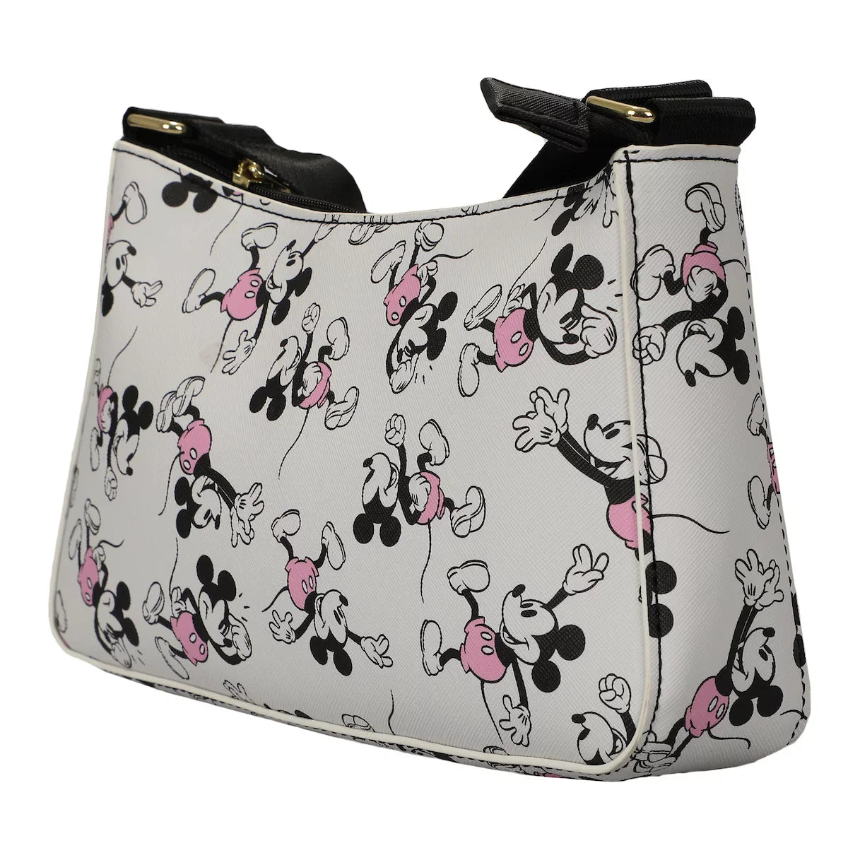 Mouse Removable With Handbag Women's Purse Mickey Coin Disney White